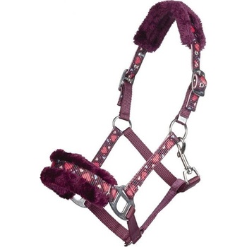 HKM Ohlávka s beránkem Heart wine červená