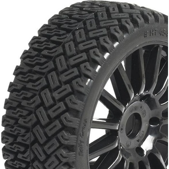 HOBBYTECH RALLYCROSS nalepené gumy černé disky 2 ks