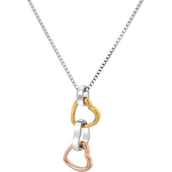 Hot Diamonds trio triple heart RG DP836