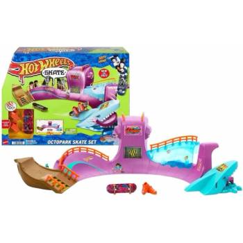 Hot Wheels SKATE Skatepark Octopark se skateboardem a prstovými botami Mattel HMK01