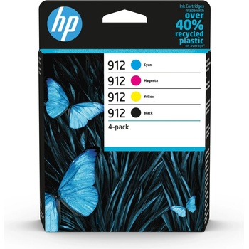 HP 912 originální inkoustová kazeta černá, azurová, purpurová, žlutá 6ZC74AE