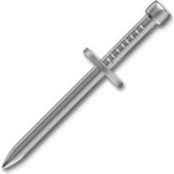 Hřebík kalený nastřelovací s podložkou 3,8x32 (hlava 6 mm)