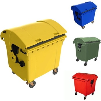 HTI Plastový kontejner 1100 l na tříděný sběr hnědá design C