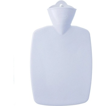 Hugo Frosch Classic termofor s obalem z umělé kožešiny hnědo-stříbrný s podšívkou 1,8 l