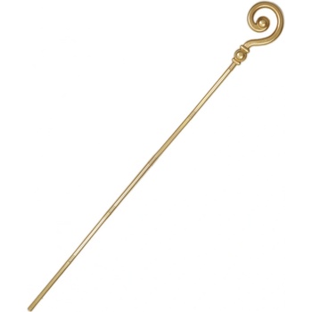 hůl / berle mikulášská zlatá skládací 185 cm