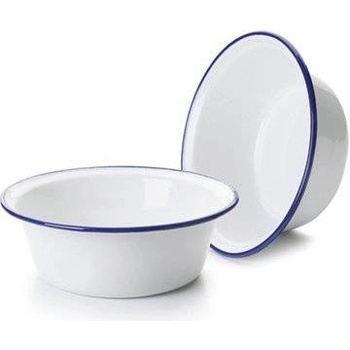 Ibili Smaltovaná miska modrý okraj 16 cm