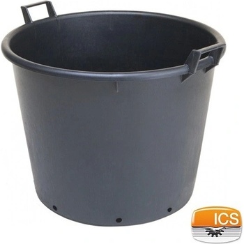 ICS Kontejner na stromky s otvory černý 43 l pr. 50 x 34 cm