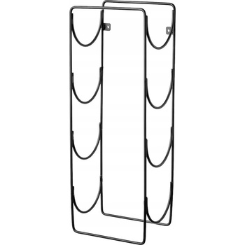 IKEA SNOSPIRA Stojan na 4 lahve vína, černý