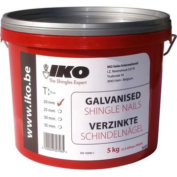 IKO hřebíky do krytiny kroužkové pozinkované 2,5 x 25 mm / 5 kg