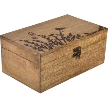 InDecor Box z mangového dřeva Louka 26 x 16 x 11 cm L