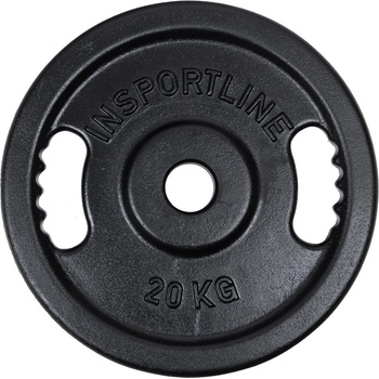 inSPORTline Castblack OL Litinový olympijský kotouč 20 kg 50 mm