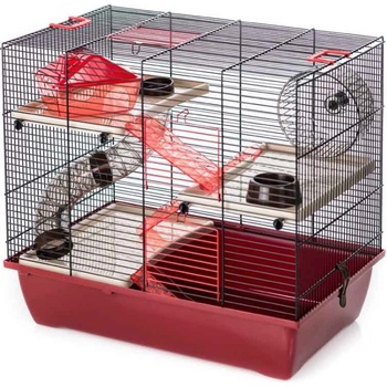 Inter Zoo klec Pinky 3 color bordó 50 x 33 x 44,5 cm