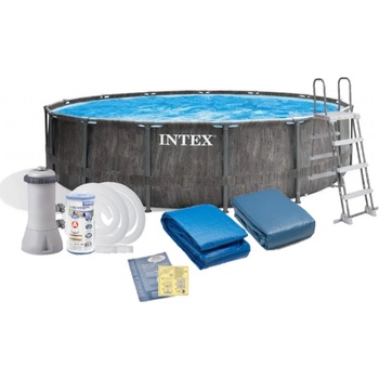 Intex Prism Frame Greywood Premium 457 cm x 122 cm 26742