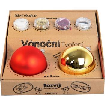 Irisa Kreativní sada vánoční ozdoby KS10 Velikost: 7 cm Balení: 1 ks Barva: zlatá;červená