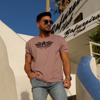 Iron Aesthetics pánské sportovní tričko Break starorůžové