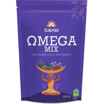 Iswari BIO Omega Mix směs mletých semínek chia hnědý len 250 g