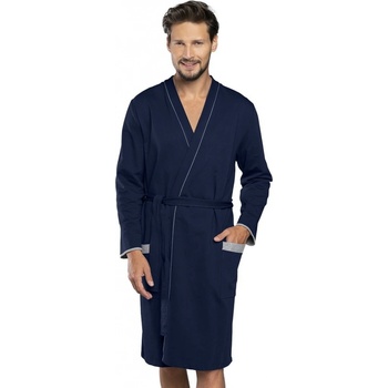 Italian Fashion pánský župan tmavě modrá/melanž