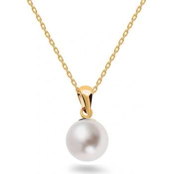 iZlato Forever Jednoduchý přívěsek s bílou perlou Brie IZ31012