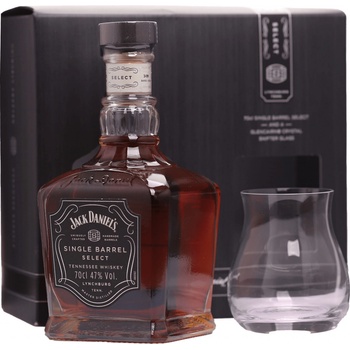 Jack Daniel's Single Barrel 47% 0,7 l (dárkové balení 1 sklenice)