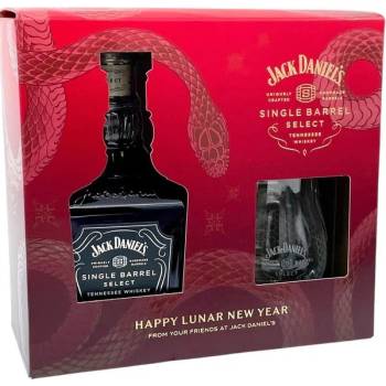 Jack Daniel’s Single Barrel Lunar New Year 2025 47% 0,75 l (dárkové balení 1 sklenice)