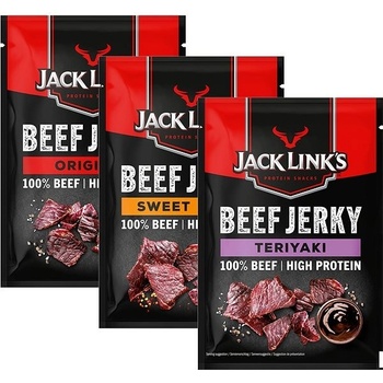 Jack Links Beef jerky mix příchutí 3 x 60 g