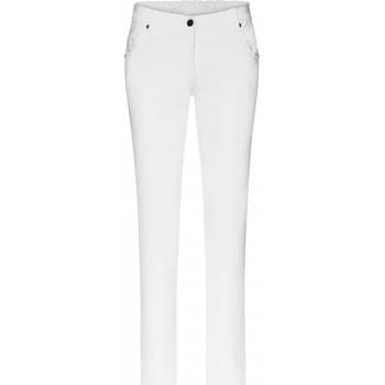 James & Nicholson Dámské elastické kalhoty JN 3001 bílá