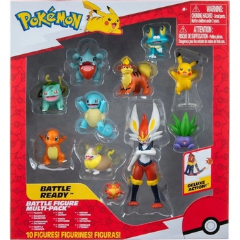 Jazwares Pokemon Battle Figure 10 Pack