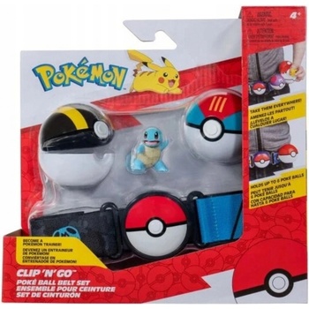 Jazwares Pokémon Clip and Go Poké Ball s páskem Ivysaur