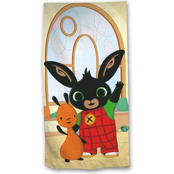 Jerry Fabrics Dětská osuška KRÁLÍČEK BING Hoppity 70 x 140 cm