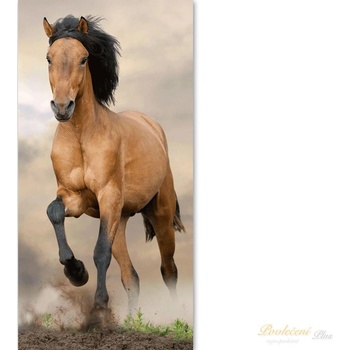 Jerry Fabrics Dětská osuška Kůň brown 70 x 140 cm