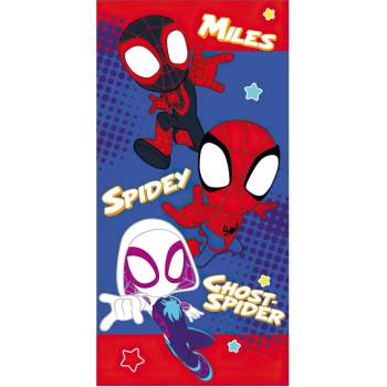 Jerry Fabrics dětská plážová osuška SPIDEY modrá froté 70 x 140 cm