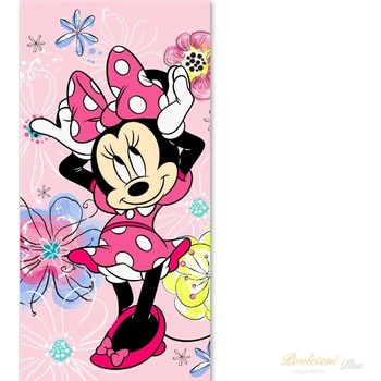 JERRY FABRICS Osuška Minnie pink bow 70 x 140 cm