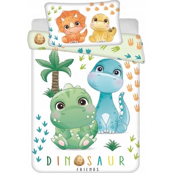 Jerry Fabrics Povlečení do postýlky Dino 02 100 cm x 135 cm 40 cm x 60 cm