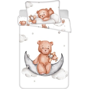 Jerry Fabrics povlečení do postýlky Medvídek plane baby 100 x 135 cm 40 x 60 cm