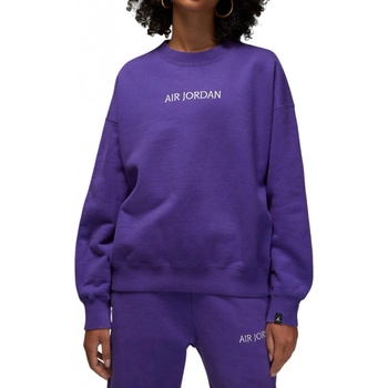 Jordan wmns wordmark fleece crew DV6469-514 fialová