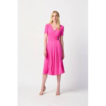 Joseph Ribkoff dámské šaty se skládanou sukní 241013/4202 Růžová 36/8