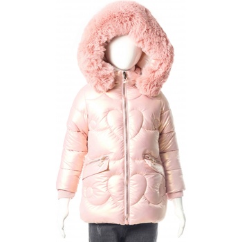 Joyce zimní bunda Heart růžová
