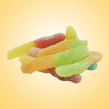 Juiccee Gummee Želé bonbony Kyselí červi 1 kg