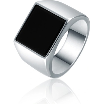 JVD Pánský stříbrný prsten s černým onyxem SVLR0975X75BL