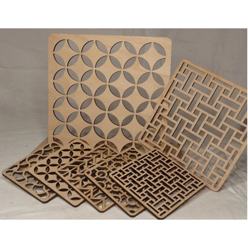 JWD Dřevěné podtácky s vlastním potiskem vyřezávané 20x20cm