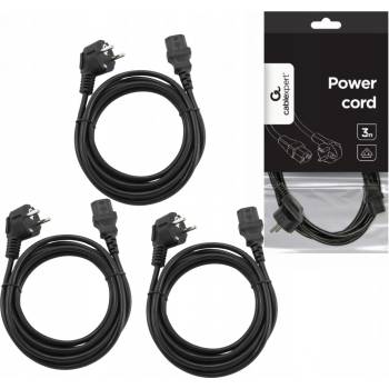 Kabel C-TECH síťový 3m VDE 220/230V napájecí PC-186-VDE-3M