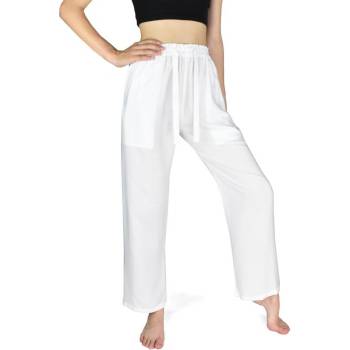 Kalhoty jóga OLVIR bílé