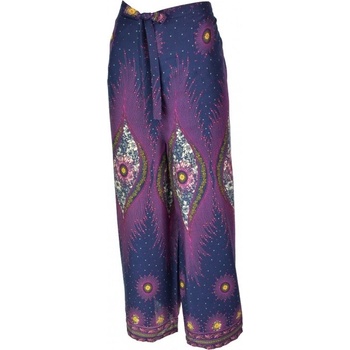 Kalhoty multi ELIN zavazovací paví pera tmavě modré