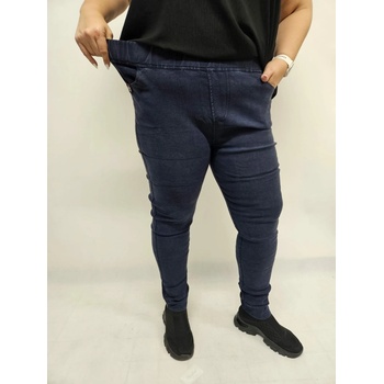Kalhoty pružné jegginy Jolana tm.modrá
