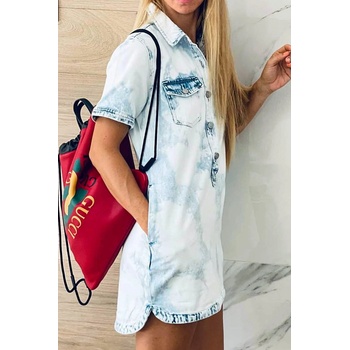 KanCan USA dámské džínové šaty modrá