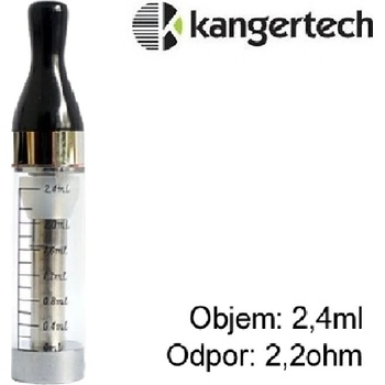 Kangertech CC/T2 Clearomizer 2,2ohm čirý 2,4ml