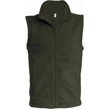 Kariban fleecová vesta Luca green olive