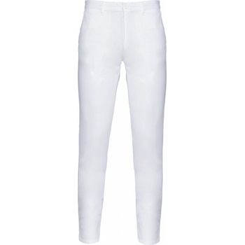 Kariban pánské kalhoty CHINO bílá