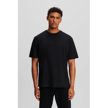 Karl Lagerfeld ART DECO LOGO T-SHIRT BLACK