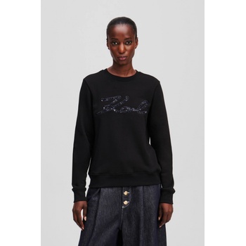Karl Lagerfeld BOUCLE KARL SIGNATURE SWEAT BLACK